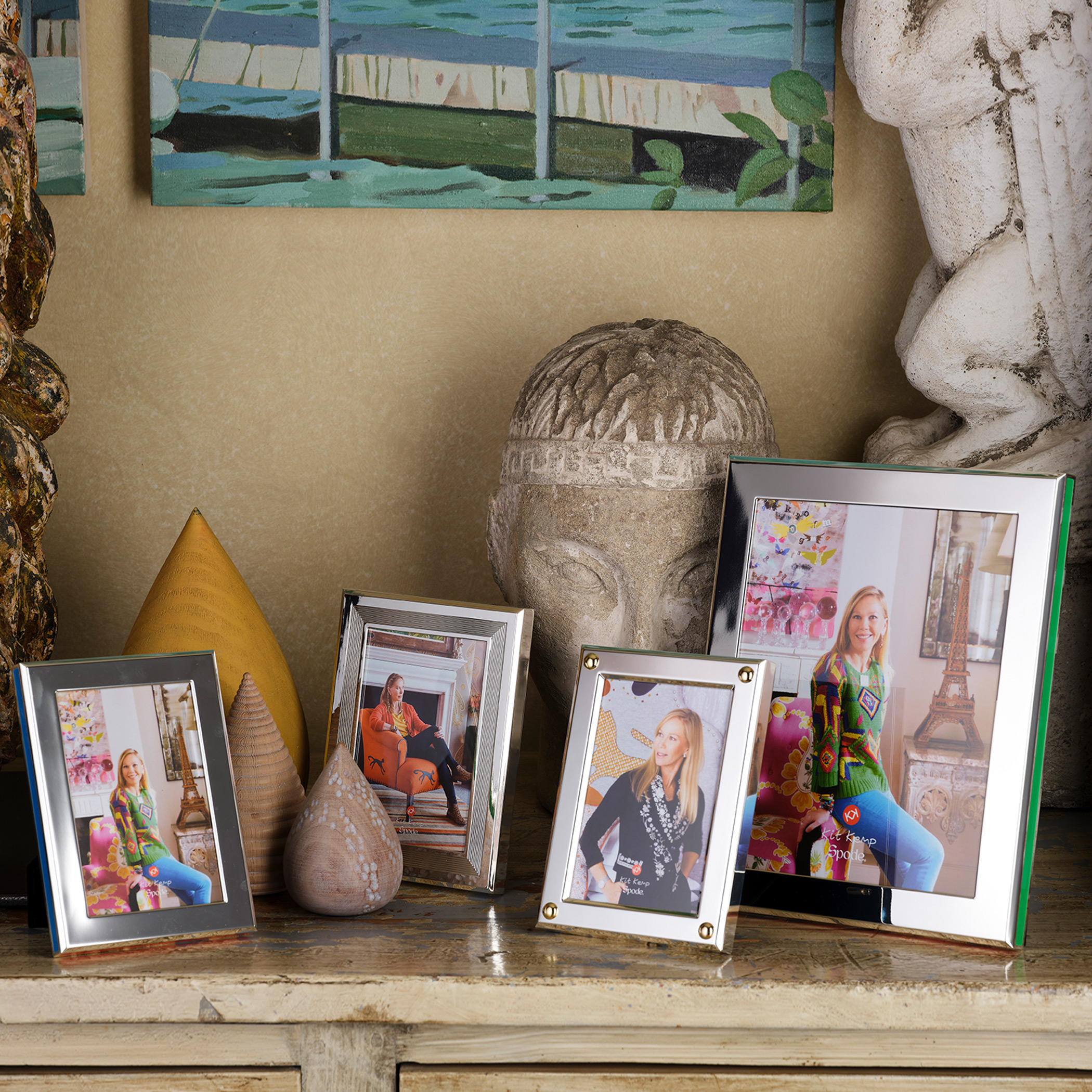 Kit Kemp Ribbed Photo Frame 4x6 image number null